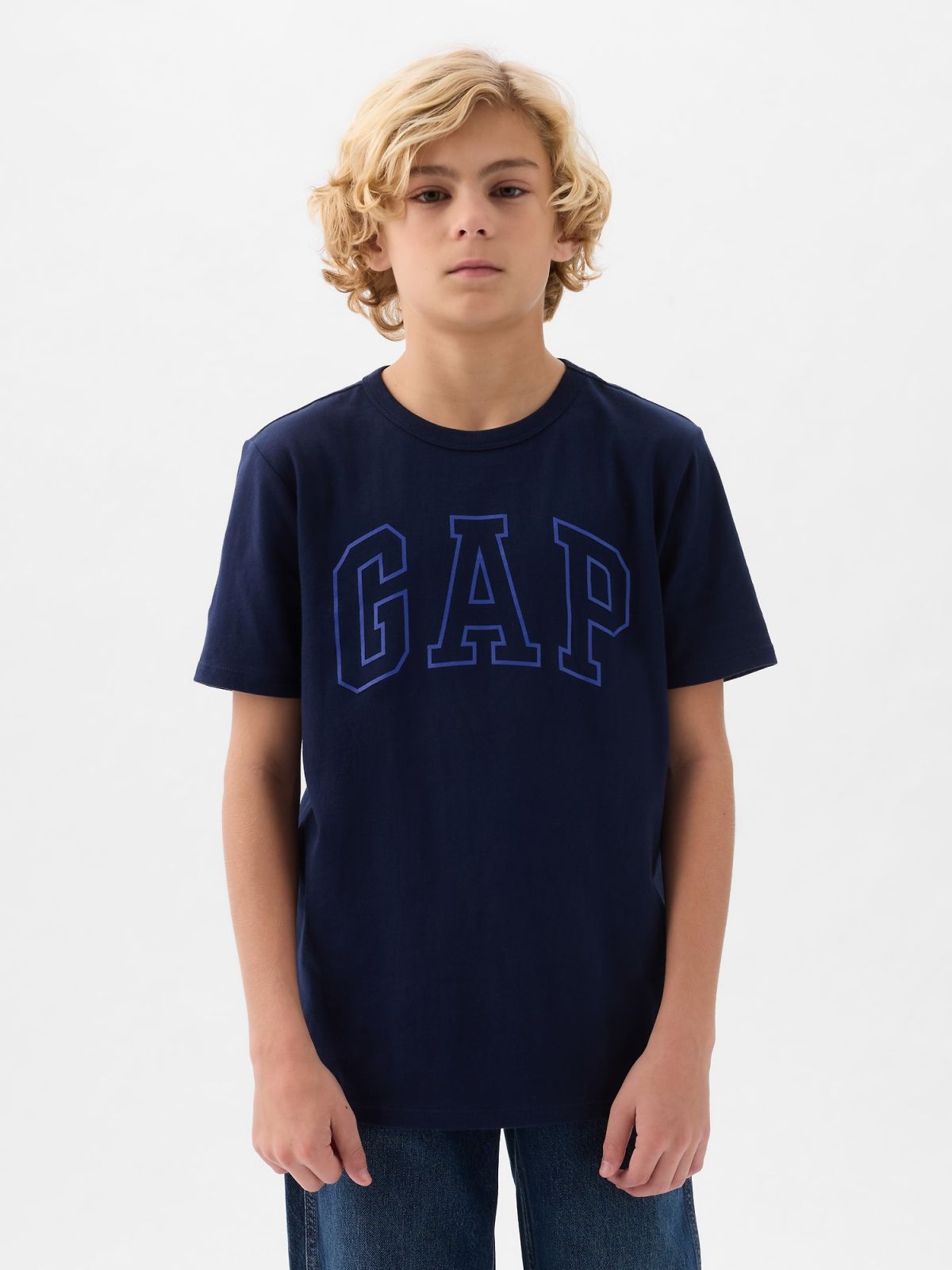 Μπλε Παιδική Gap Logo Μπλούζα-885753003