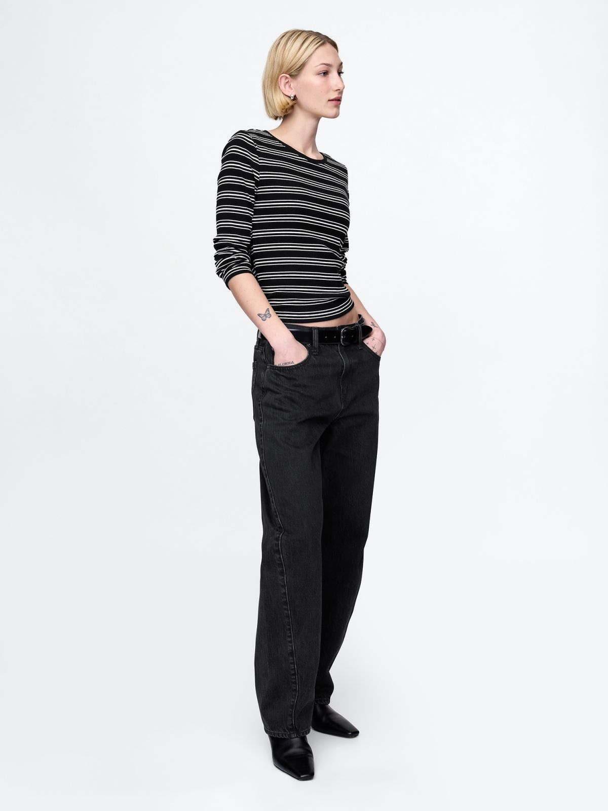 Modern Rib Cropped T-Shirt-606222019